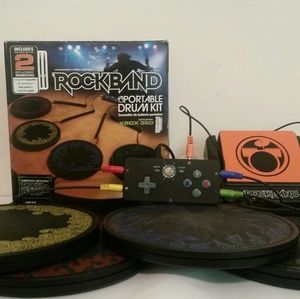 Portable drums for guitar hero rock band Xbox 360